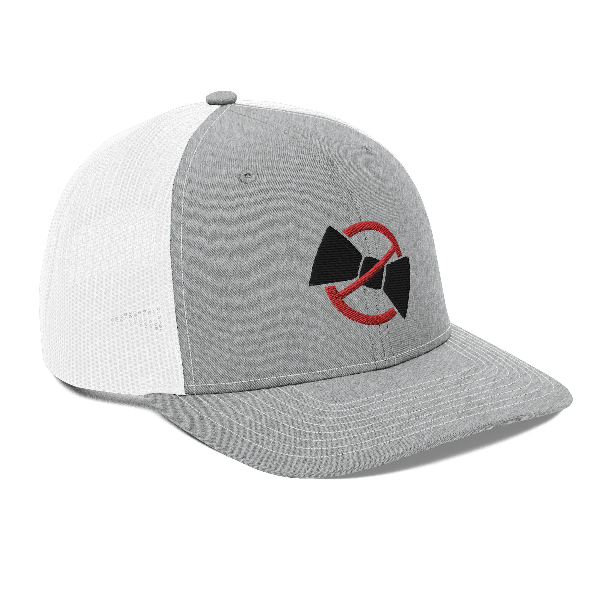 Classic Grey/White Hat | No Bow Tie