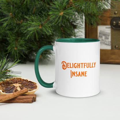 Delightfully Insane Mug with Green Interior